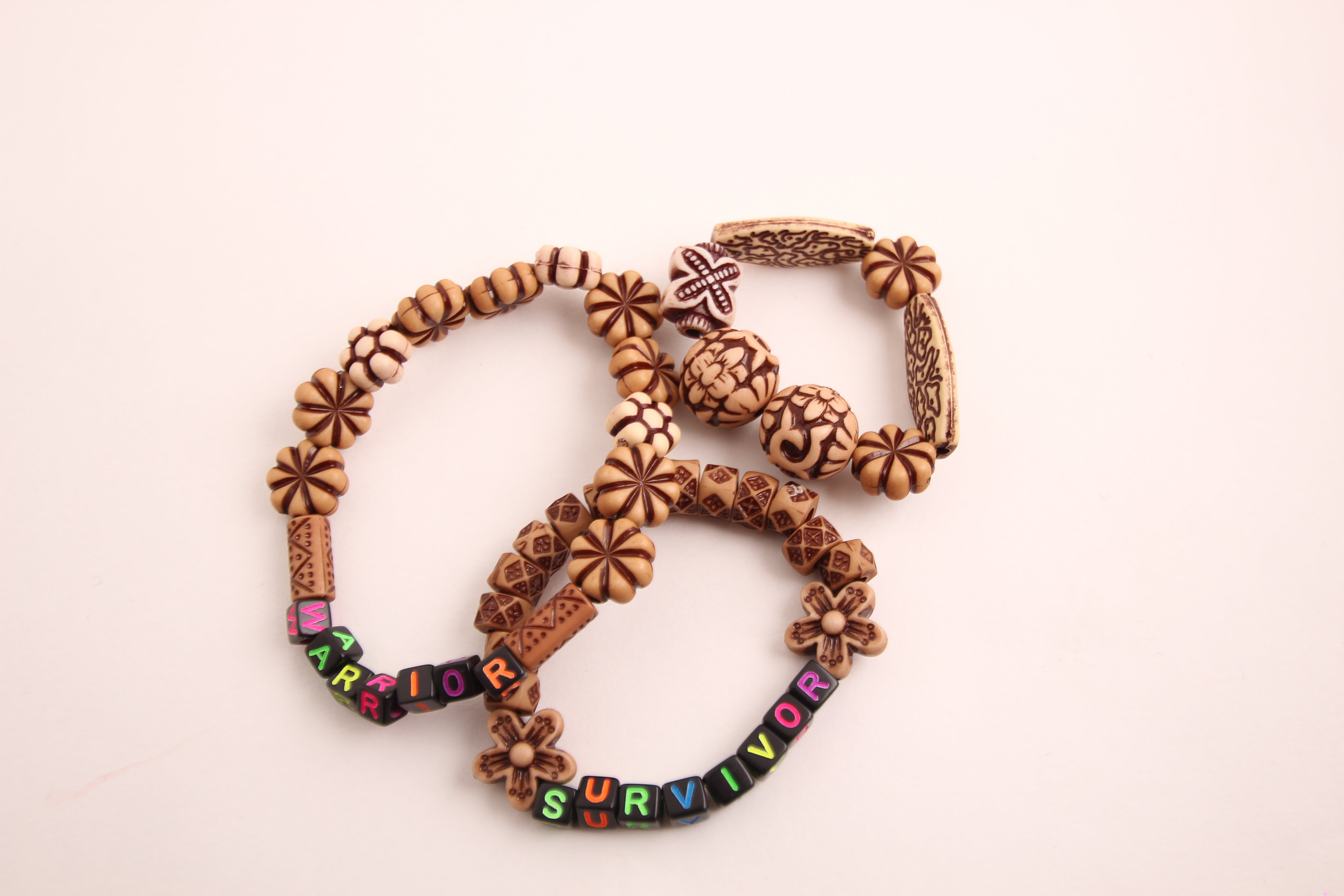 Personalized Earth Tone Beaded Bracelets