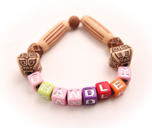 Personalized Earth Tone Beaded Bracelets